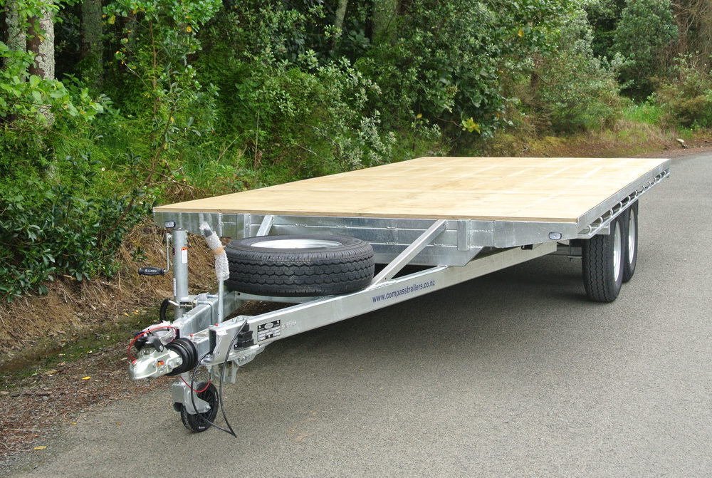 Flat Deck Tandem 4820 x 2200mm 3500kg GVM 4 Wheel European Braking image 1